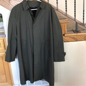Vintage Koratron Men's Rain Trench
Coat, size L?